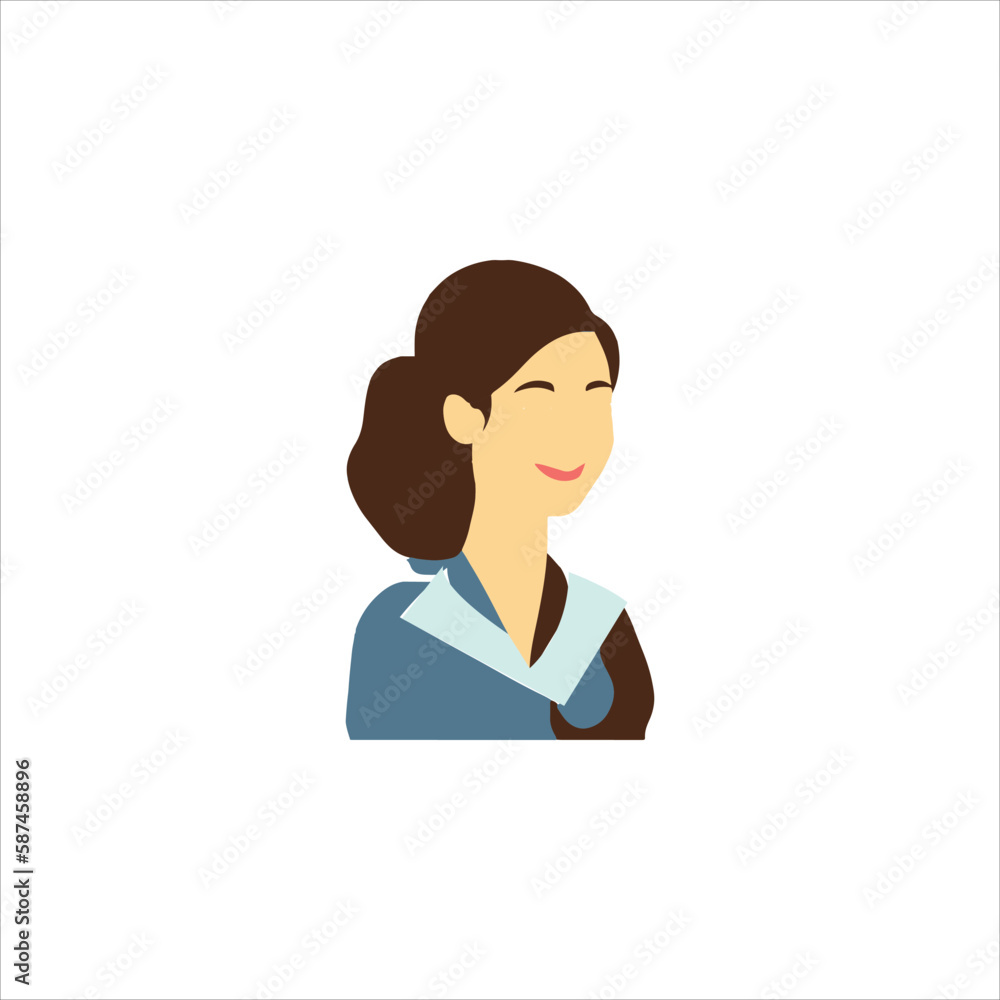 Avatar vector art work of a girl. Avatar vector art work of a girl.