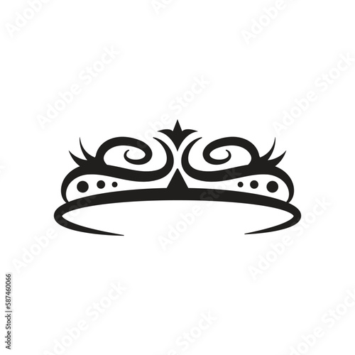 tiara logo icon design vector
