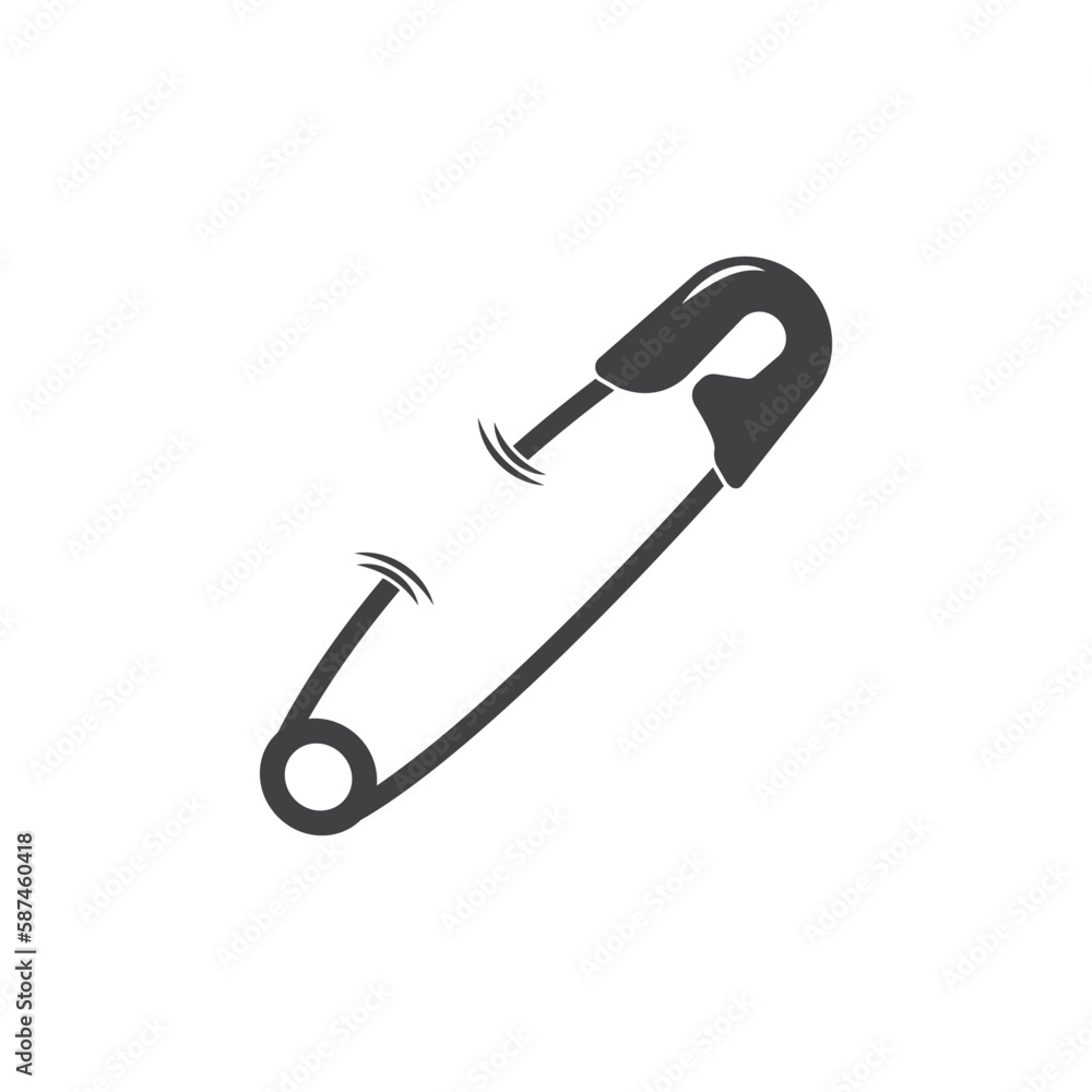 safety pin logo icon design vector safety pin logo icon design vector