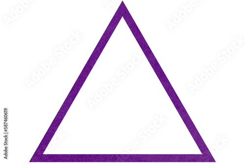 Geometric triangle shape