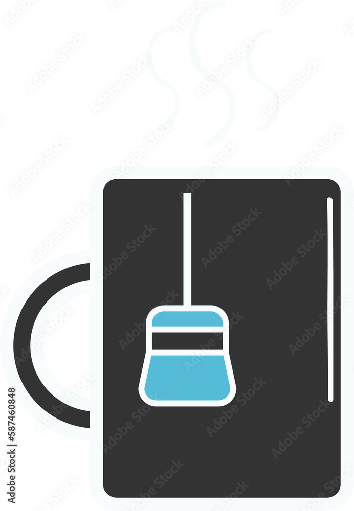 Computer graphic image of tea cup Computer graphic image of tea cup