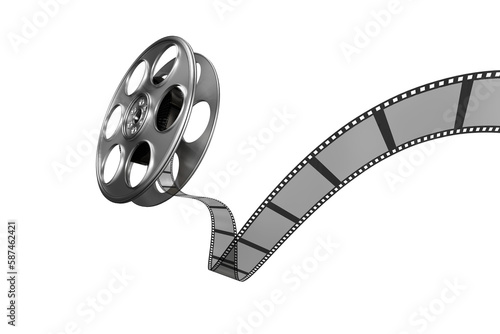 Digitally generated image of film reel