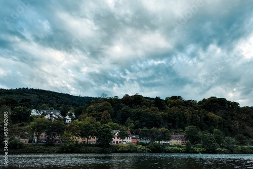 clouds above the river 