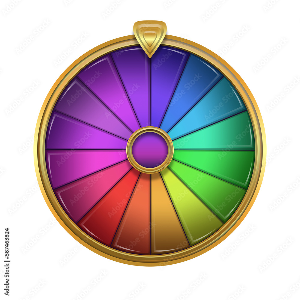 Fortune wheel over white background Fortune wheel over white background