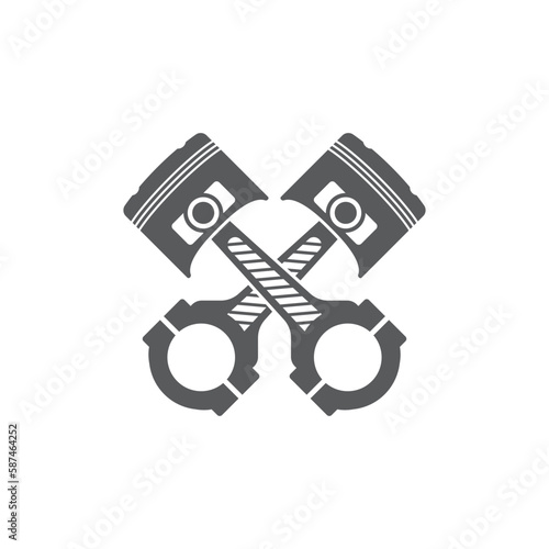 piston logo icon design vector