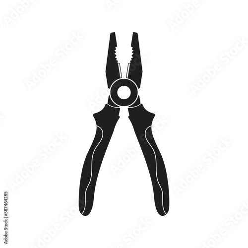 combination pliers icon vector