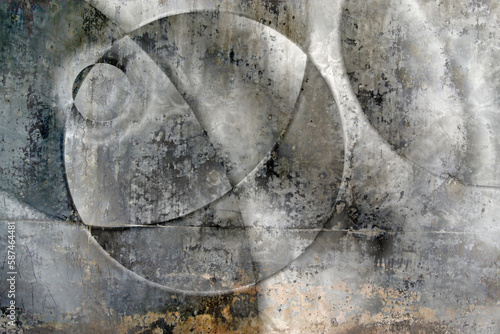Photography steely industrial circles gritty sharp hard abstract background