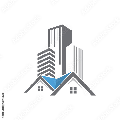 real estate logo design vector