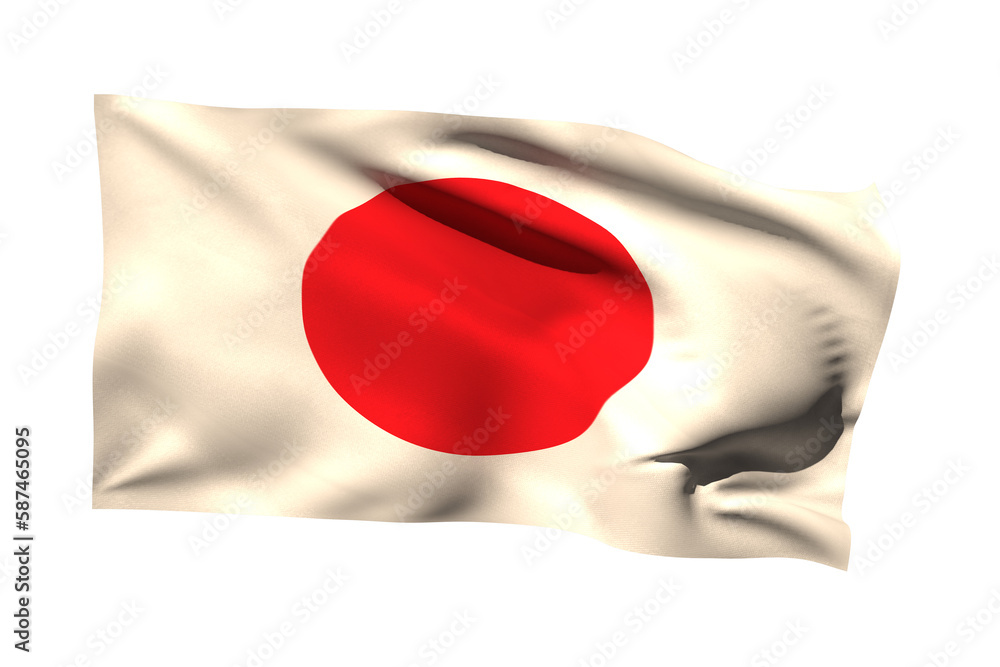Fototapeta premium Close-up of japan flag