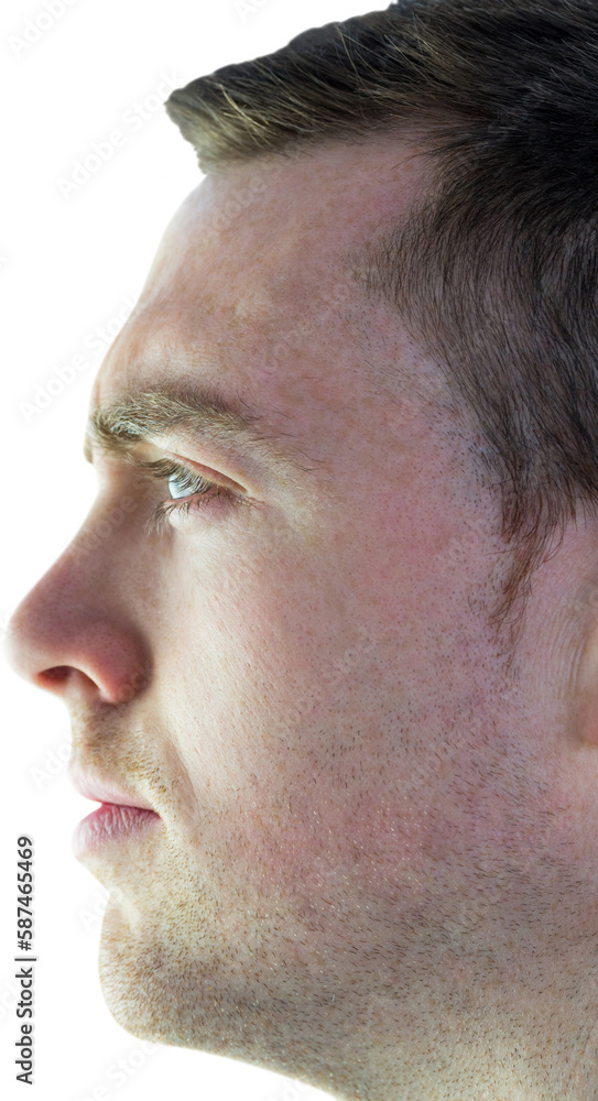 Obraz premium Rugby player on a profile view