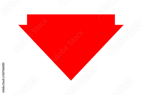 Free Download Red arrow on white background - GFXLoad