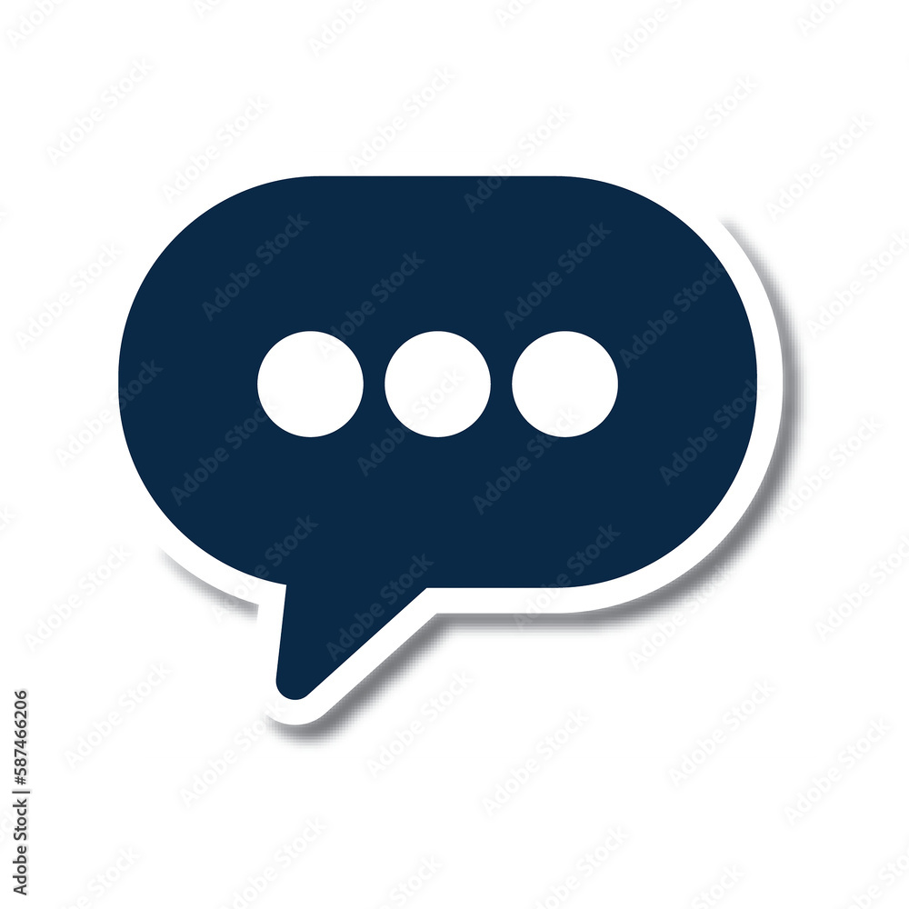Digitally generated image of message icon in blue color Digitally generated image of message icon in blue color