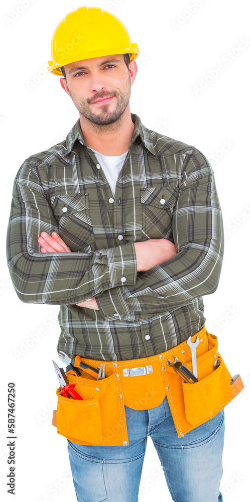 Confident manual worker Confident manual worker