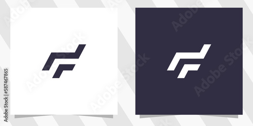 letter fn nf logo design