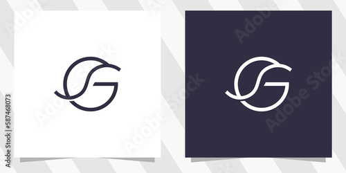letter sg gs logo design