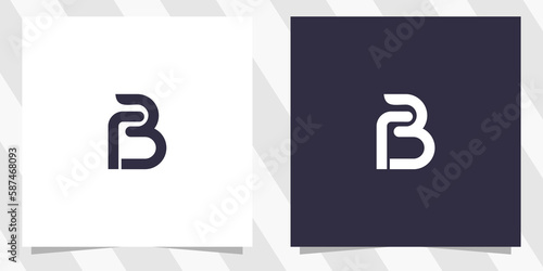 letter rb br logo design