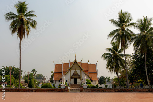 Wat Phumin most famous wat (Buddhist temple) is renowned for its cruciform ubosot which was constructed in 1596 and restored during the reign of Chao Ananta Bora Riddhi Det, The city of Nan, Thailand. photo