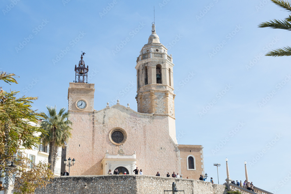 Historical centre of the Mediterranean coastal town of Sitges Historical centre of the Mediterranean coastal town of Sitges