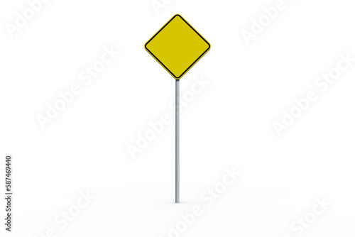 Rhombus road sign