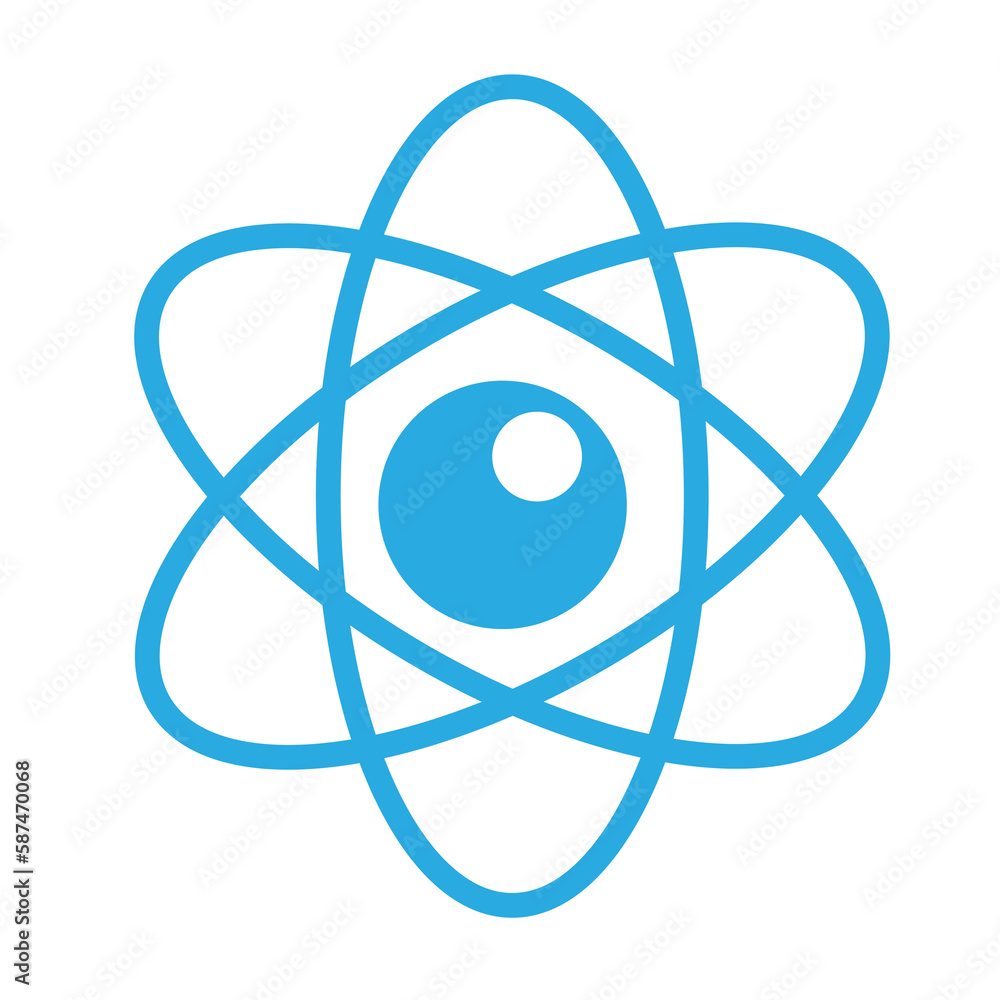 Digitally generated image of atomic structure Digitally generated image of atomic structure