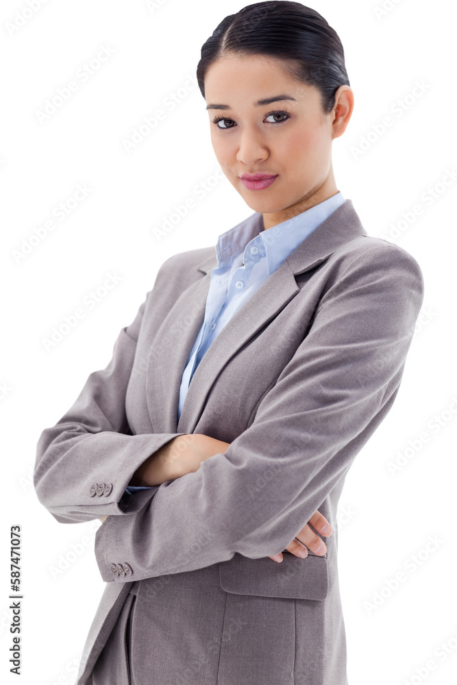 Portrait of a gorgeous businesswoman posing with the arms crossed Portrait of a gorgeous businesswoman posing with the arms crossed