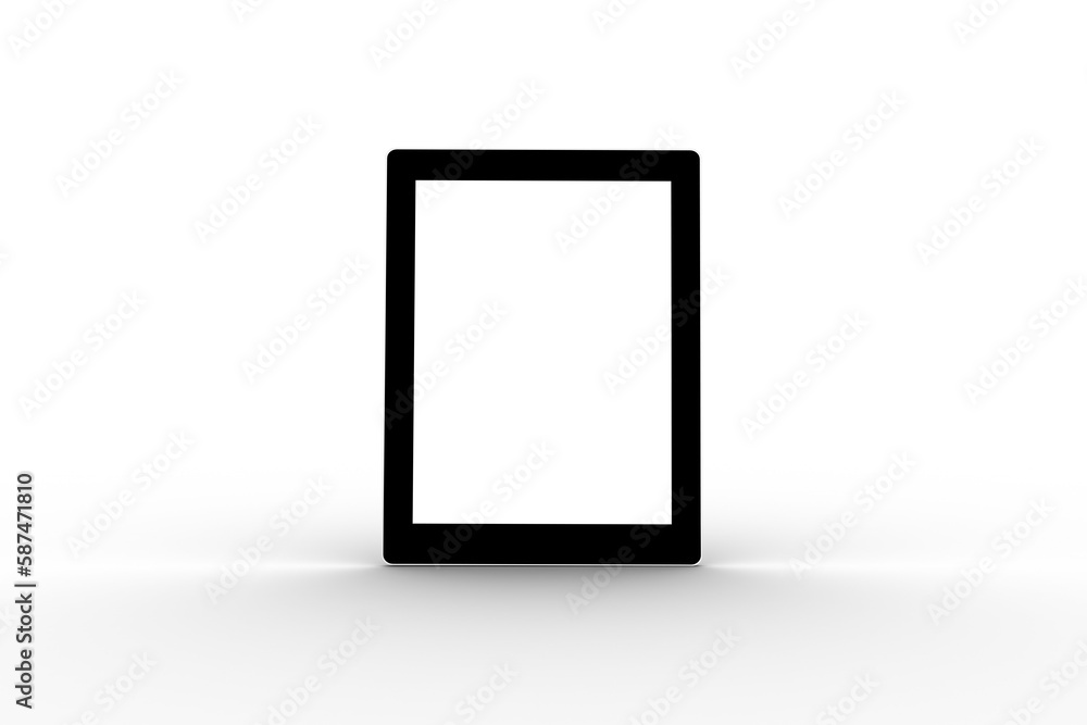 Digital generated image of tablet computer Digital generated image of tablet computer