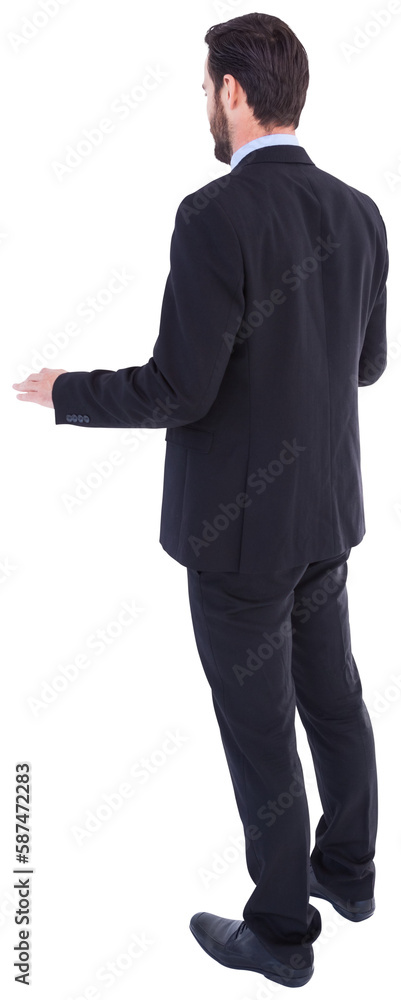 Rear view of businessman standing Rear view of businessman standing