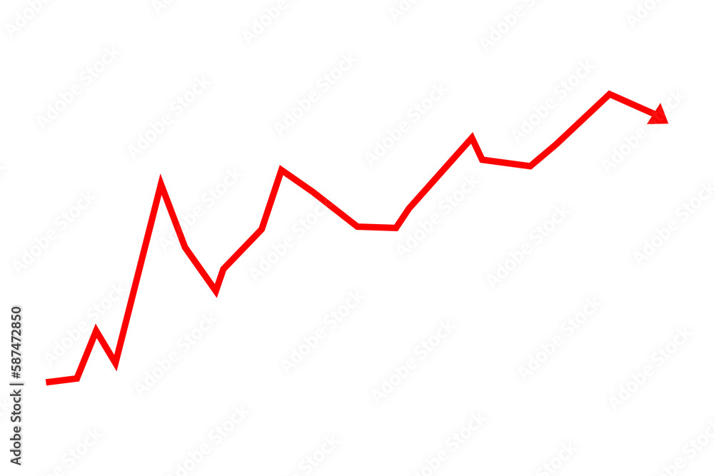 Red line graph Red line graph