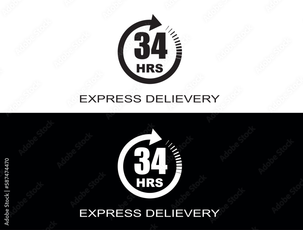 Express delivery in 34 hours. Fast delivery, express and urgent shipping