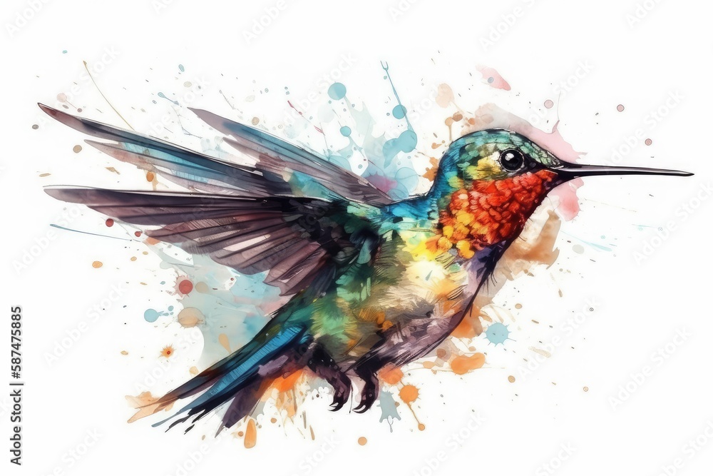 Fototapeta premium hummingbird in flight