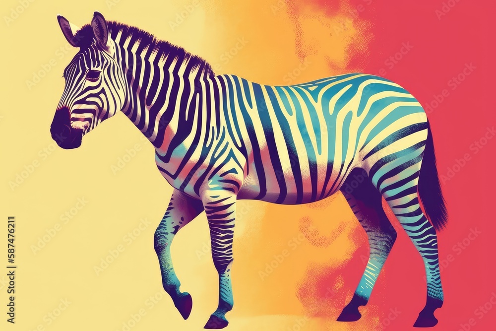 Fototapeta premium zebra illustration