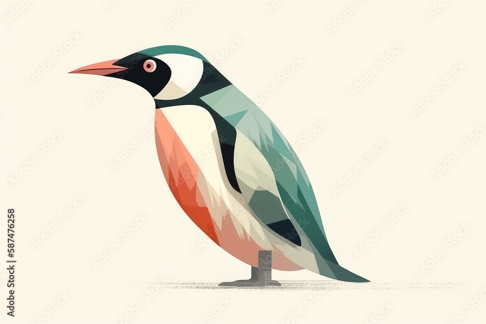 Obraz premium penguin on a branch