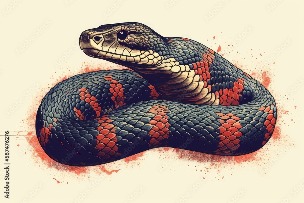 Fototapeta premium close up of a snake