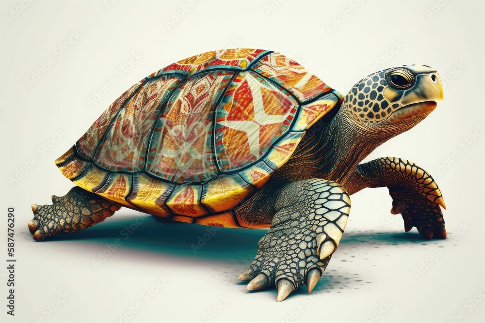 Obraz premium turtle on a rock