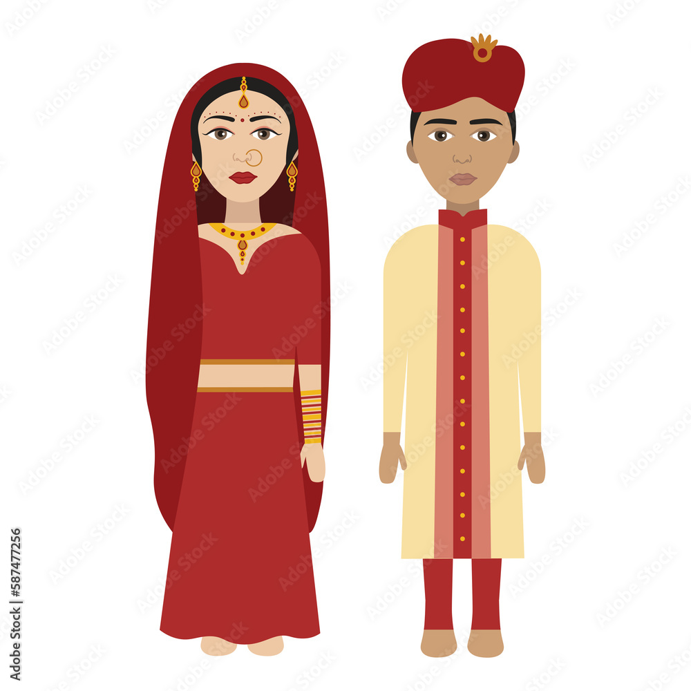Gujarati bride and groom