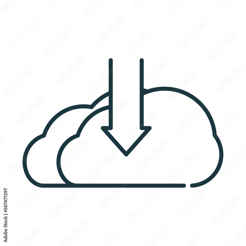 Obraz premium cloud storage data