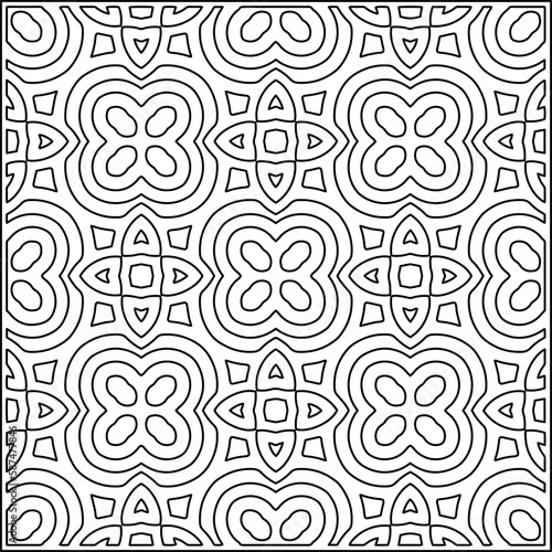 Fototapeta Naklejka Na Ścianę i Meble -  Stylish texture with figures from lines .Geometric lines art. Black and white pattern. Abstract background for web page, textures, card, poster, fabric, textile.
