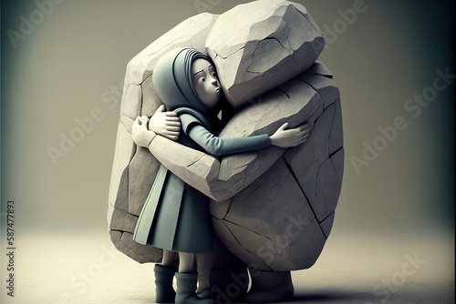 Created with Generative AI technology. overprotective parenting.