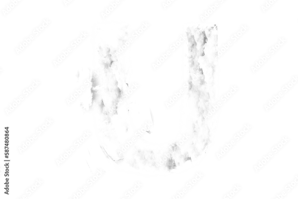 Fototapeta premium Digital image of letter U