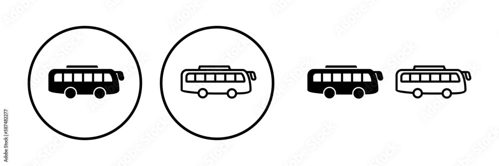 Bus icon vector. bus vector icon Bus icon vector. bus vector icon
