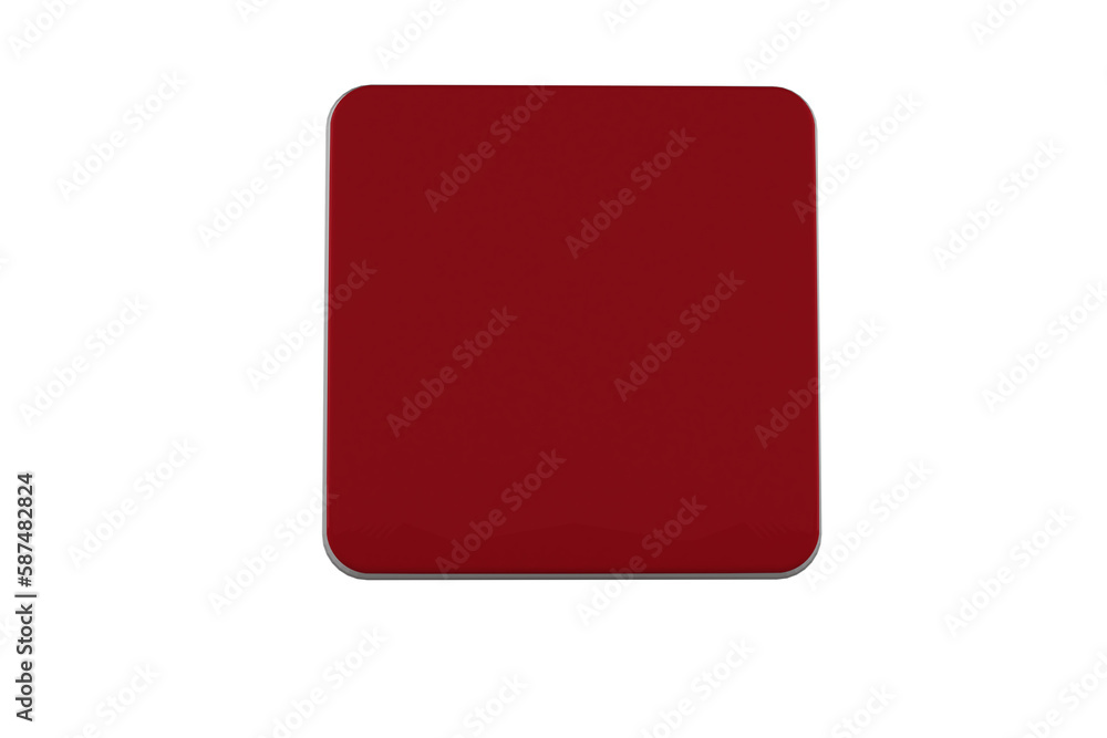 Red blank tile