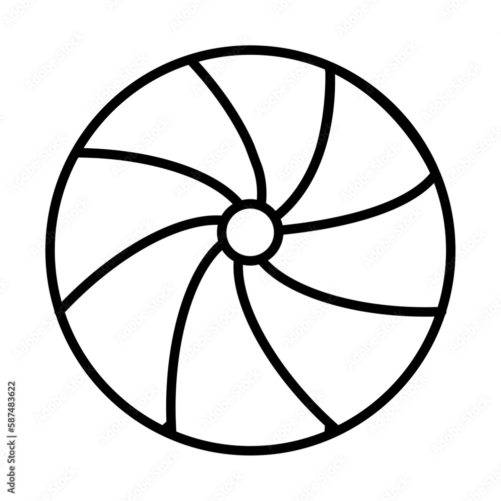 beach ball icon isolated beach ball icon isolated