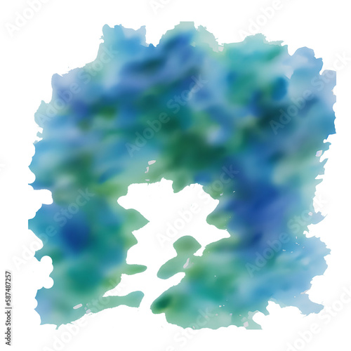 gritty green blue transparent background png