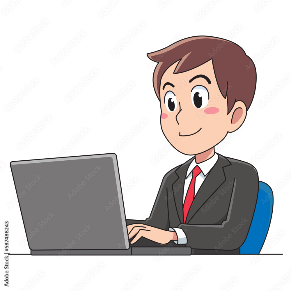 businessman with laptop working businessman with laptop working