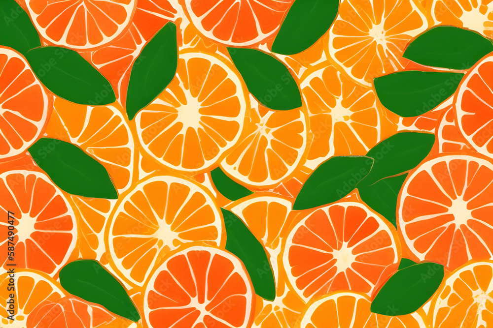 seamless pattern with oranges seamless pattern with oranges