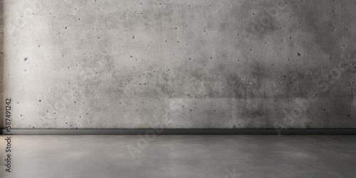 Industrial polished concrete wall and floor texture