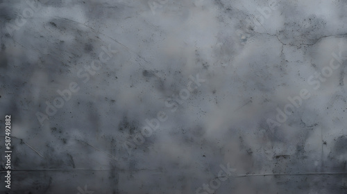 Concrete wall background. Dark flat surface of concrete background panoramic wide banner. Widescreen desktop wallpaper.