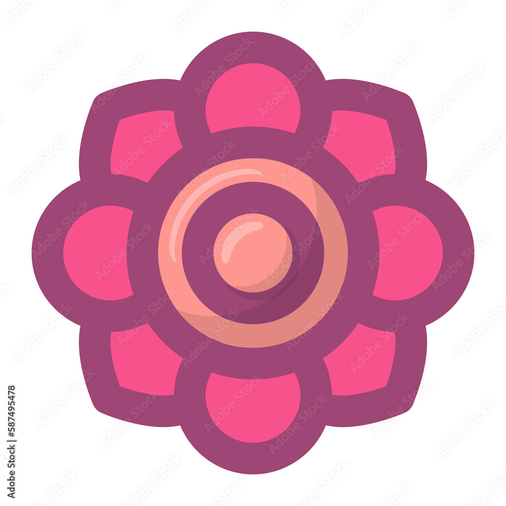 Pink flower isolated on background Pink flower isolated on background