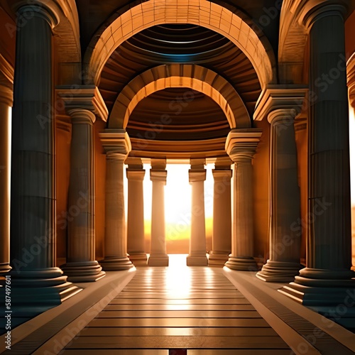 palácio, colunas, índia, background photo