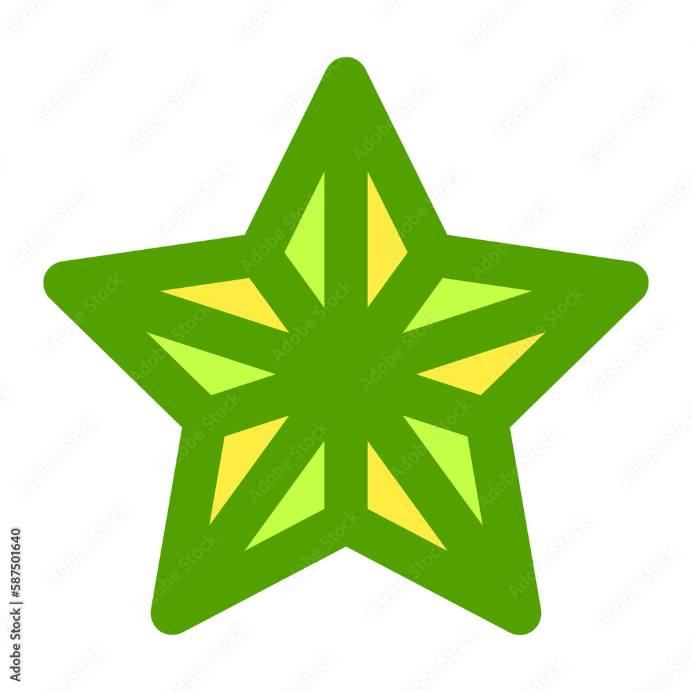 Fototapeta premium green flower. Exotic tropical plant blossom no background
